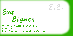 eva eigner business card